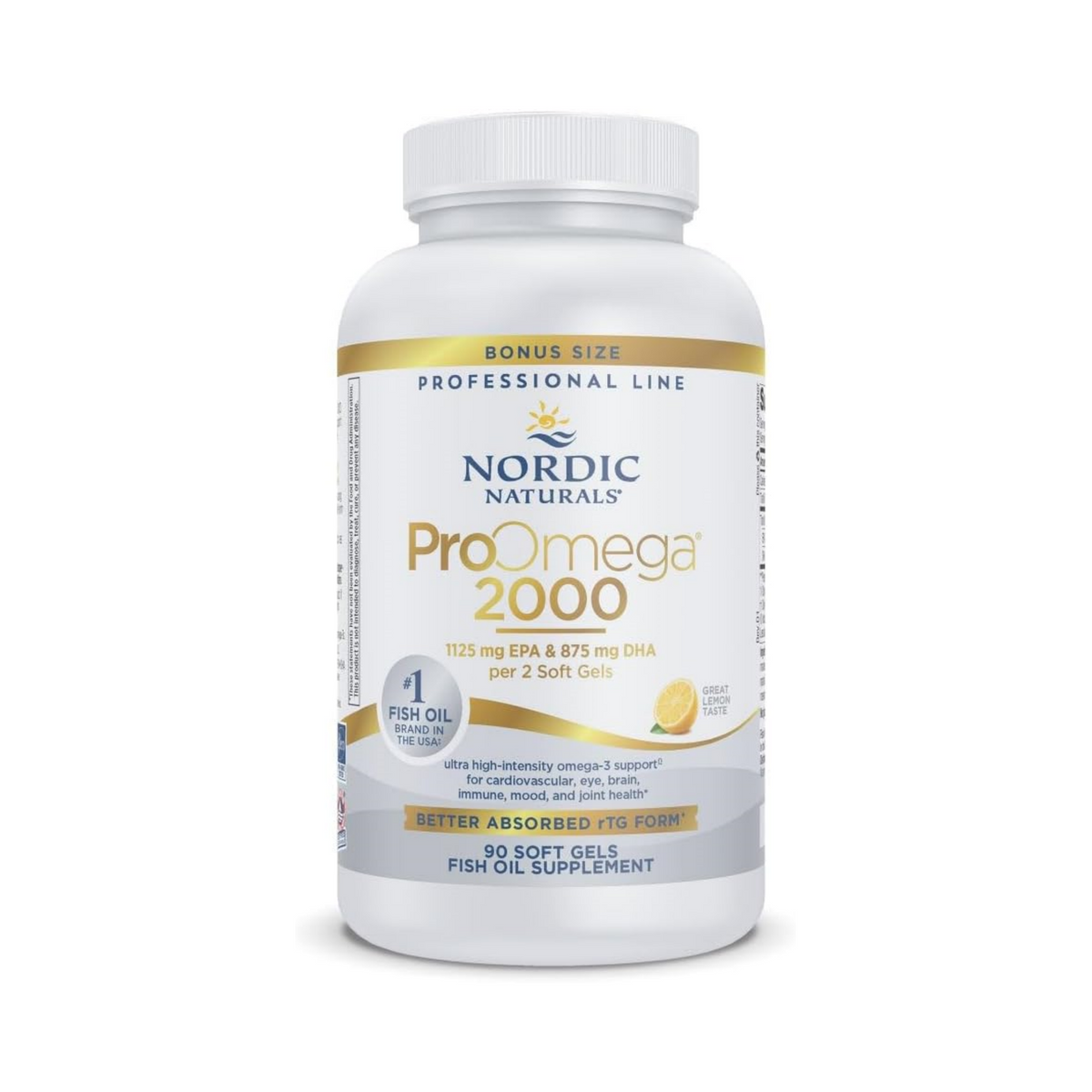 Nordic Naturals ProOmega 2000, Lemon Flavor,  2150 mg Omega-3